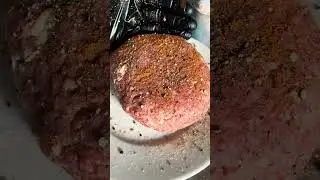 300g Burger filled with Cheese in a homemade Potato Bun #burger #bbq #bun