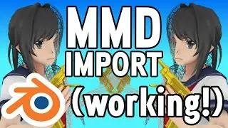 Open MMD/PMX/VMD Model/Animation Dance Files in Blender (Working Miko Miko Dance Import)