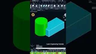 Intersect Command in AutoCAD 3D -06 II  