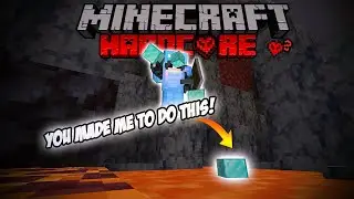 I had to burn EXPENSIVE ITEMS IN HARDCORE MINECRAFT!