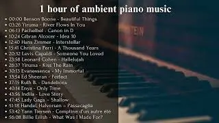 1 hour of the best piano covers   by ViOLiNiA for relaxation, stress relief, study, sleep