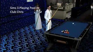 Sims 3 Playing Pool at Club Chris