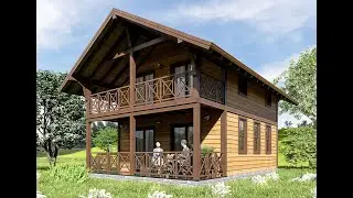 3D Wooden House Modeling (3D Ahşap Ev Modelleme)