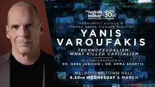 Yanis Varoufakis Technofeudalism - Melbourne Town Hall