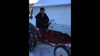 Ford 8N in the snow