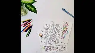 Трансформационные раскраски (подробности в описании под видео). Арт-терапия.