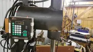 Demo forging hammer with hydraulic piston