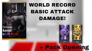 INJUSTICE MOBIE | WORLD RECORD BASIC ATTACK DAMAGE! HOW EFFECTIVE ARE BASIC ATTACKS IN INJUSTICE?