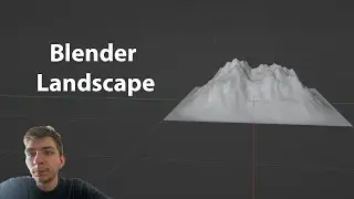Как сделать рельеф в Blender аддон Landscape