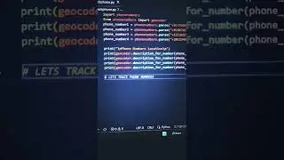 how to track phone location using python #trending #python #trackphone #viralvideo #hacker
