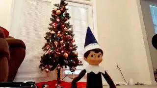 I caught my elf on the shelf moving