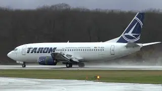 Boeing 737-300 Tarom (RO 312) takeoff from Munich