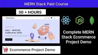 🛒Introduction Complete MERN Ecommerce Course Demo || MERN Stack Projects #react #mernstack #redux