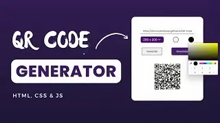QR CODE Generator using Html, CSS, Js || Js Project 🔥