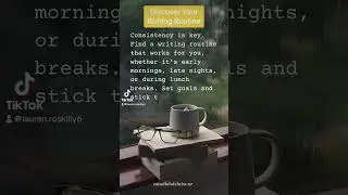 Discover Your Writing Routine #authortube #author #writer