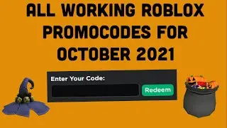 ALL WORKING ROBLOX PROMOCODES (October 2021)