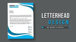 Letterhead Design in Microsoft Word | Letterhead Design in MS Word | Letterhead format