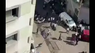 من الضاحية الجنوبية بعد اعلان مقتل حسن نصر الله