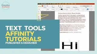 Affinity Publisher V2: Text Tools Explained