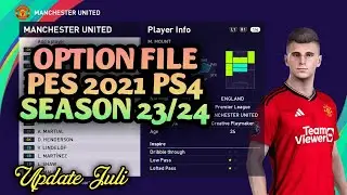 PES 2021 - REVIEW NEXT OPTION FILE PES 2021 SEASON UPDATE 23-24 | PS4