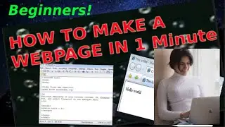 Make a webpage in 1 minute Tutorial, pc-mac