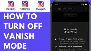 How to Turn Off Vanish Mode in Instagram ⏬👇
