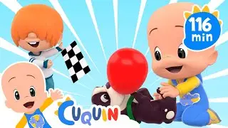 The big balloon cars race 🎈🚘 Learn the vehicles with Cuquin | Educational videos for kids