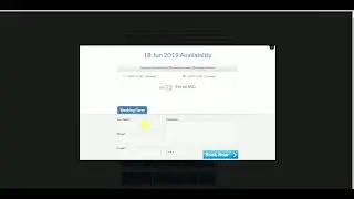 Booking aplication - Web services onClick