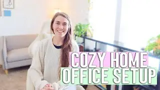 HOME OFFICE SETUP | Full-time editor office setup | Natalia Leigh