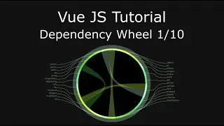 Vue JS tutorial create project - Dependency Wheel 1/10