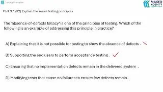 ISTQB Foundation: Explain the seven testing principles