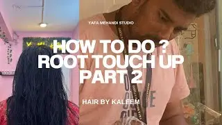 Henna root touch-up! Check out this method to maintain vibrant locks #HairHenna #RootTouchUp