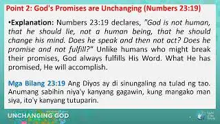 Topic 129 - Unchanging God