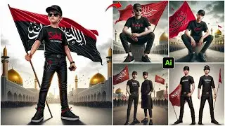 Muharram Ai Photo Editing 🔥 | Muharram 2024 - Ya Hussain | Ghaus Editz