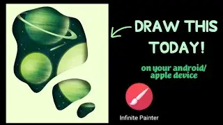 Galaxy/Space Illustration on Infinite Painter | Complete Process Video (Step-by-Step) #digitalart