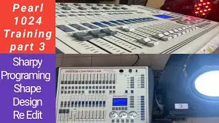 Mini Pearl 1024 Dmx Controller Training part 3 (Sharpy Programing /Rec Stage)