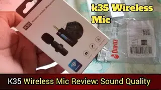 k35 Wireless Mic Review: Sound Quality, Range, aur Battery Life!" || Tech studio4u