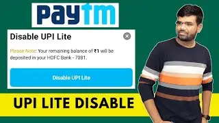 Paytm UPI Lite Disable LIVE Process | Paytm UPI Lite Disable Process | Paytm UPI Lite Disable