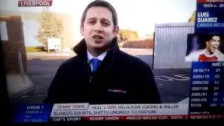 Boy Makes fun of Sky Sports Reporter