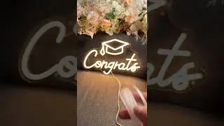 Congrates Led Neon Sign Graduation