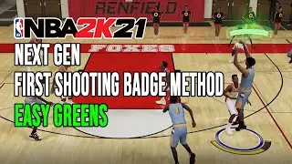 NBA 2K21 NEXT GEN FIRST BEST SHOOTING BADGE METHOD! PLUG SZN GLITCH UPDATE!