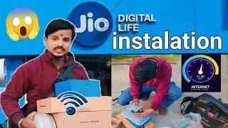 Jio Airfiber how to installation /गरीब इंसान भी लगवा सकता है? 🫣 Jio airfiber Speed test technician