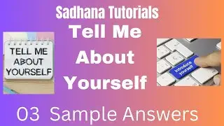 Tell Me About Yourself with 3 sample answers#tellaboutyourself#hrinterviewquestions #placements#jobs