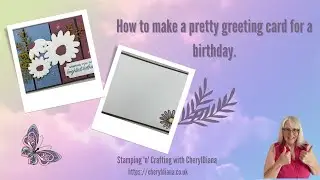 How to make a pretty greeting card for a birthday using the 2023-2025 In Colors