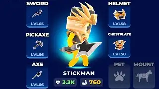 To 66 Level I Maxed The Axe, Sword, And Pickaxe This Way In My Little Universe