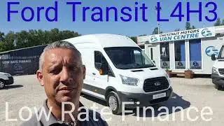 XLWB Ford Transit Van For Sale L4H3 In White 2.2 Diesel 125BHP RWD One Owner Finance Delivery