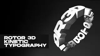 [Ad] ROTOR 3D Kinetic Typography / After Effects Template