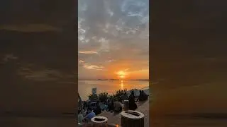 Beautiful Sunset Timelapse in Istanbul Akvaryum Aquarium Florya