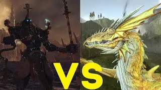 Иеротитан vs Лунный дракон Total War Warhammer 2. тесты юнитов v1.4.1.