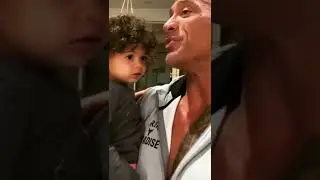 The Rock ( Dwayne )  teaching his daughter beautiful affirmation’s